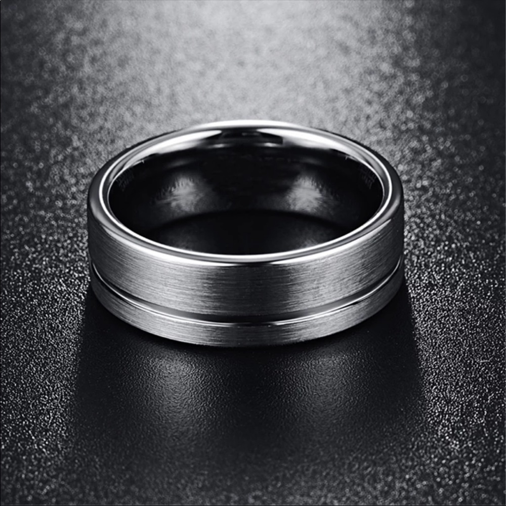 ♡New 8MM Stainless Steel Men’s Wedding Band Ring♡ - Picture 2 of 6